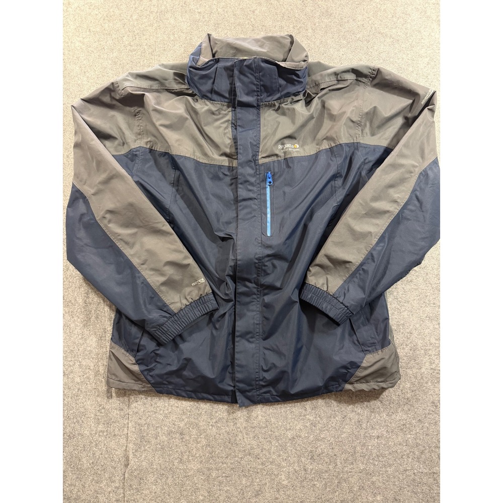 Regatta Adventure Tech Isotex 5000 Waterproof Jacket Navy Grey Mens XXL